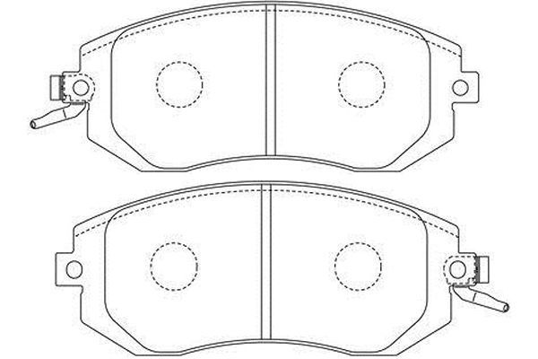 KAVO PARTS stabdžių trinkelių rinkinys, diskinis stabdys BP-8024